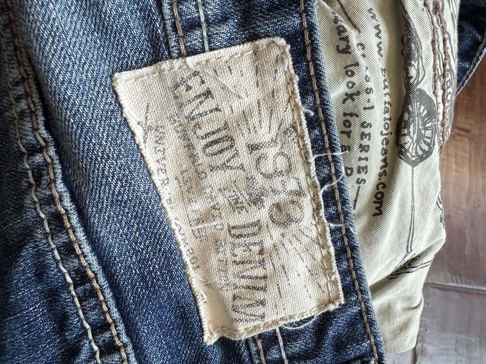 Y2K Buffalo David Bitton Men's King Slim Boot Denim Shorts Jorts W31 - Picture 6 of 11